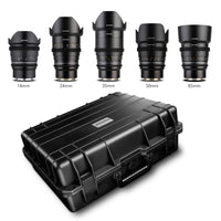 MF 14mm/24mm/35mm/50mm/85mm MK2 Custodia per obiettivi video VDSLR per Sony E