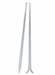 Spiedi per barbecue in Acciaio Inox AISI 304 lunghi 64 cm per Carne Pesce Verdure 2 pz