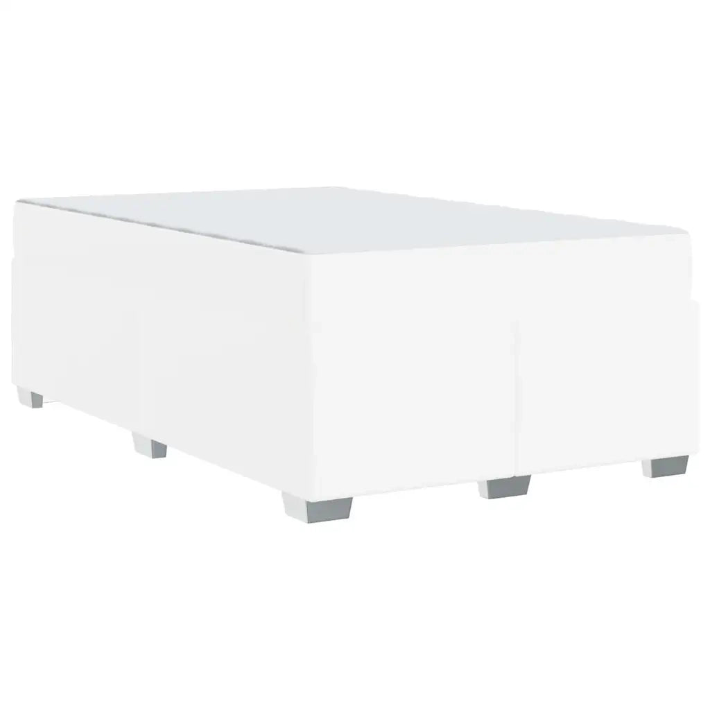 vidaXL Struttura del letto Bianco 120 x 200 cm Pelle sintetica