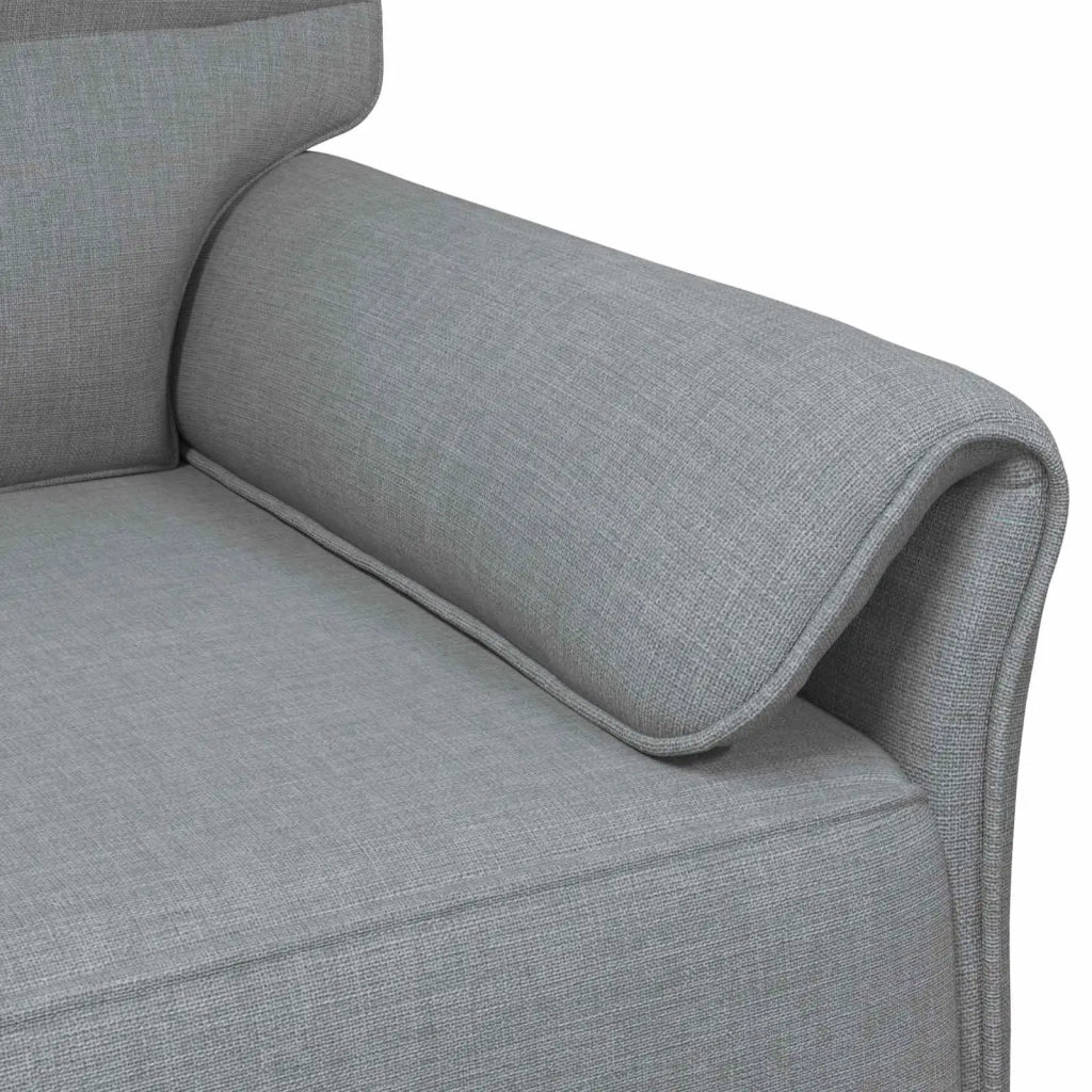 Set di divani 2 pz Grigio Chiaro Tessuto 3424843