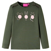 Maglietta da Bambino a Maniche Lunghe Cachi 104cod mxl 132278