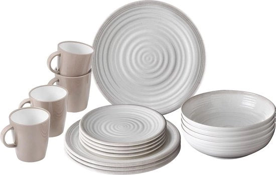 Set di servizi per pietra da 16 pezzi