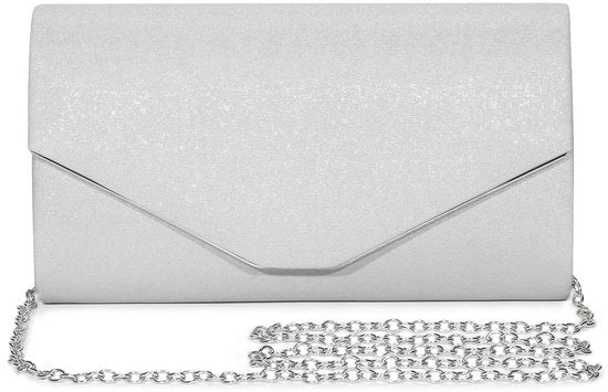 Borsa da sera Glitter con scintille Clutch elegante per la sposa con catena rimovibile Borsa formale per matrimoni, feste e promesse
