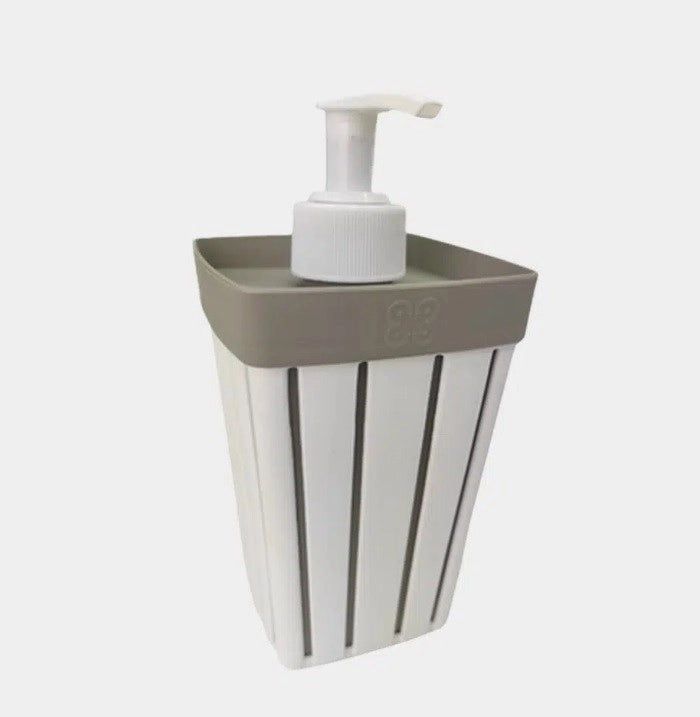 Portasapone Dispenser Sapone Bagno Doga Bianco 7,5 x 7,5 x 15,4 cm