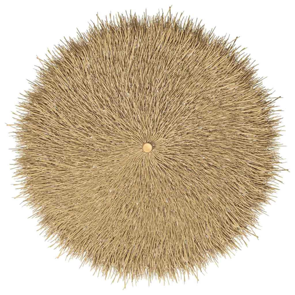 Ombrellone Tiki con baldacchino in foglie di banano 150 x 210 cm protezione UV resistente stile tropicale bambù naturale 02_0058328