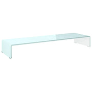 Supporto TV | Armadietto TV | Mobile Porta TV / Rialzo Monitor in Vetro Verde 100x30x13 cm