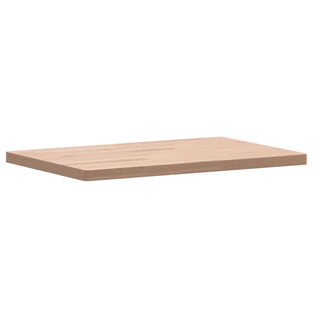 Piano Bagno 60x40x2,5 cm Legno Massello di Faggio 355990