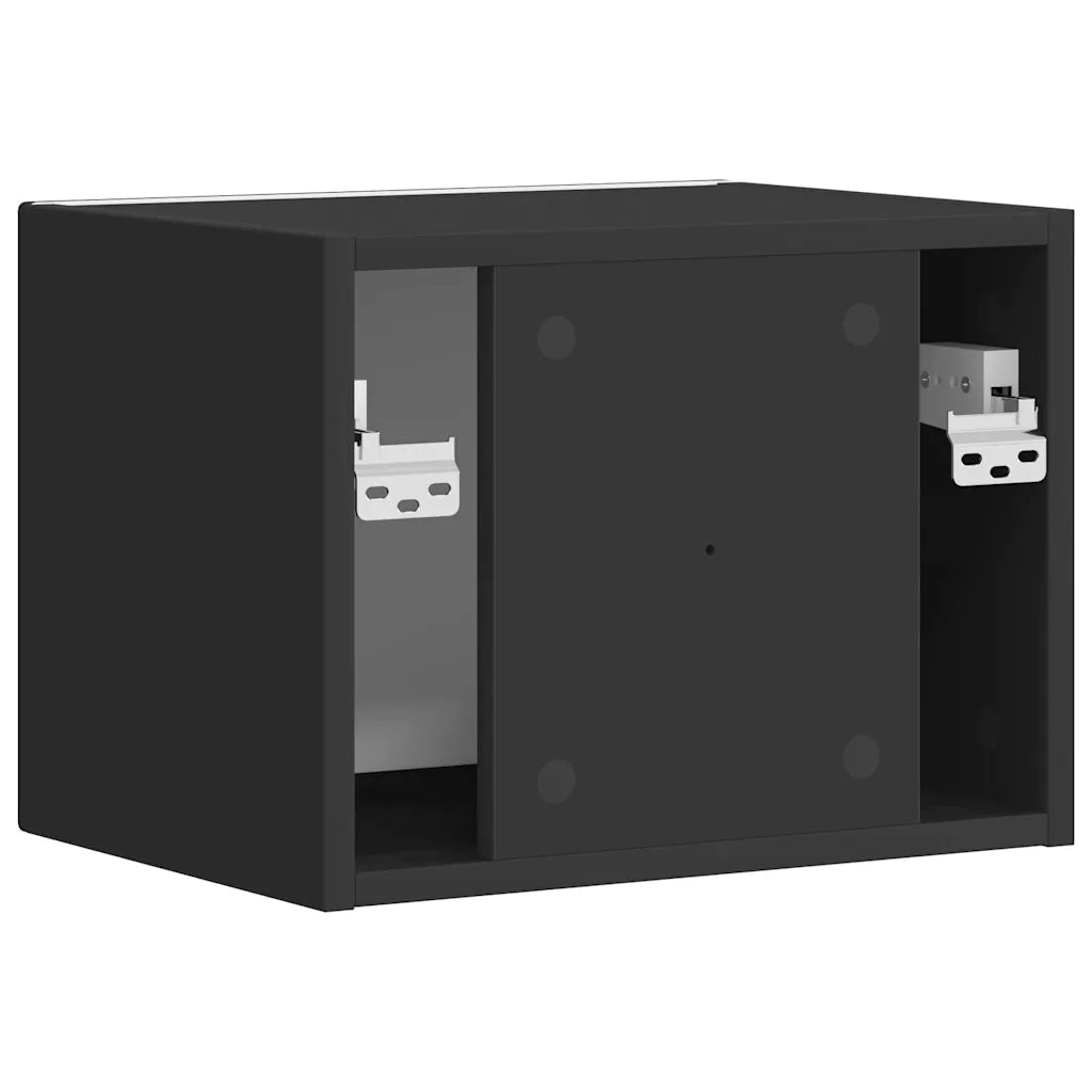 Mobile TV da parete Nero 39 x 31 x 29,5 cm Legno multistrato
