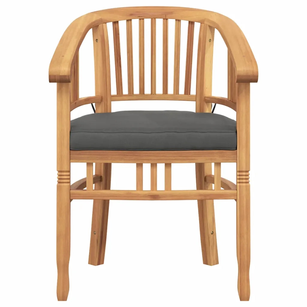 Sedia 2 pcs Marrone 63 x 58 x 89 cm Legno di teak solido 42008385