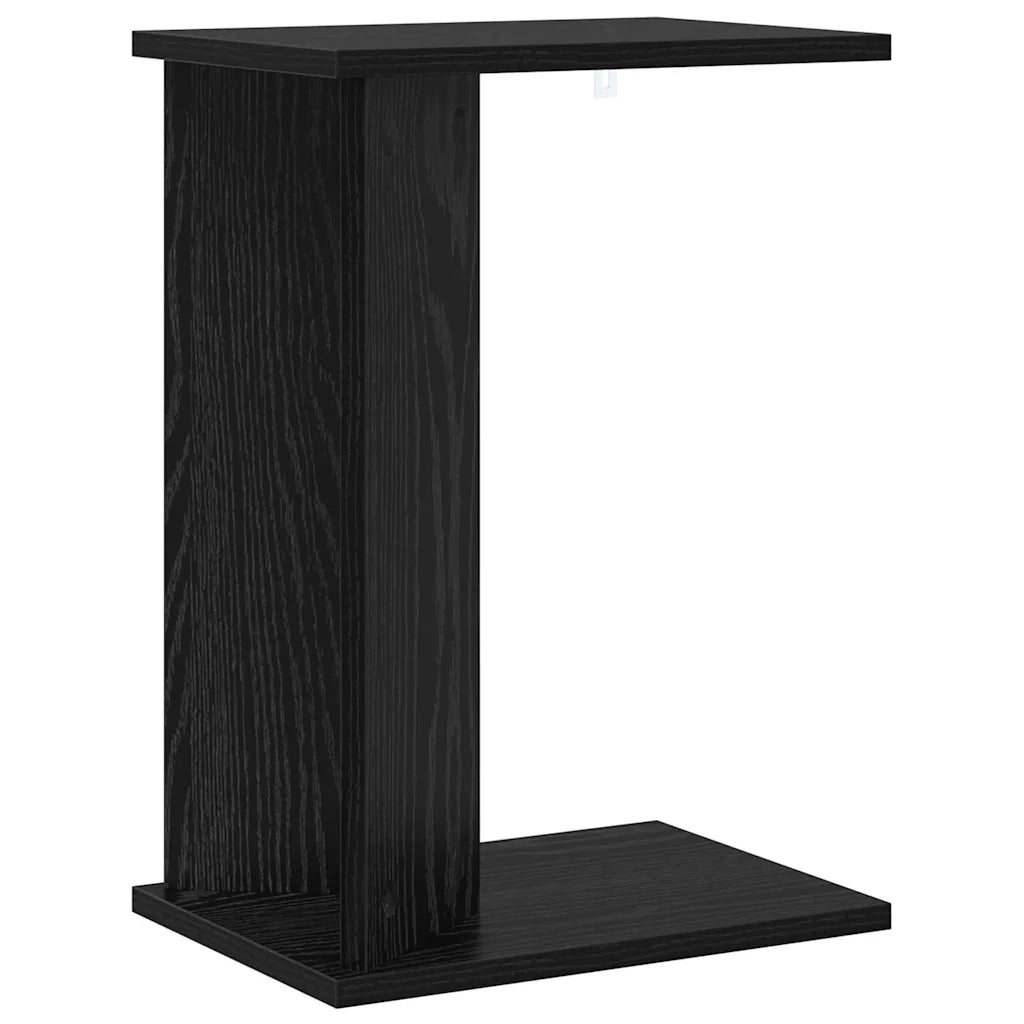 Tavolino Rovere Nero 35 x 25 x 50 cm Legno multistrato 891185