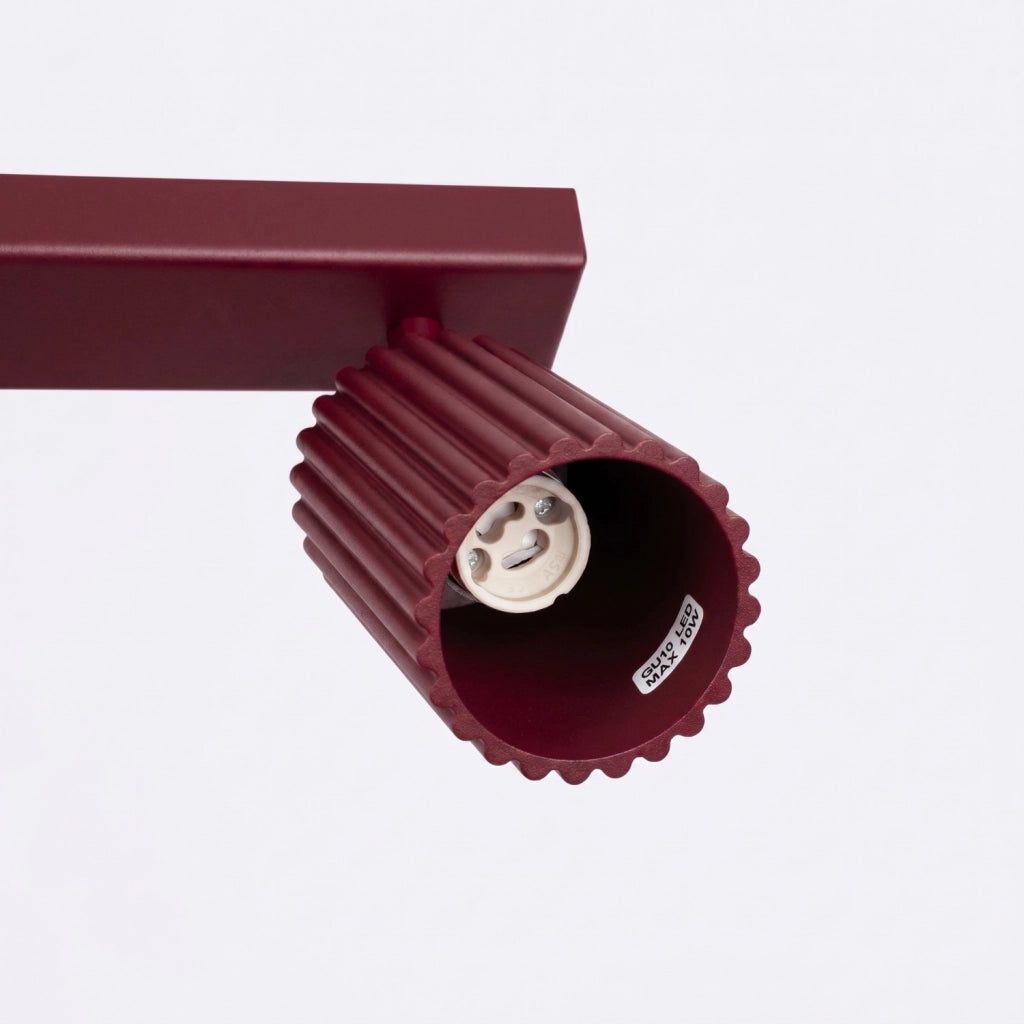 Plafoniera KARBON 3L bordeaux