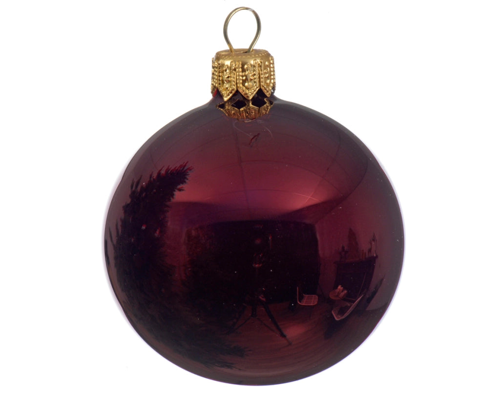 Box Da 6 Palline Di Natale Vinaccio 8 Cm