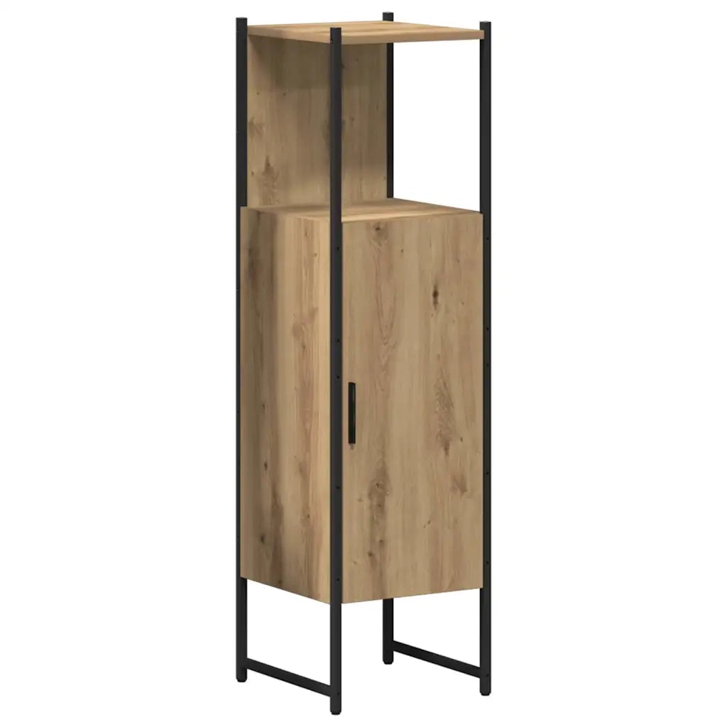 Set di mobili per il bagno con porta 4 pcs Rovere artigianale 3334430