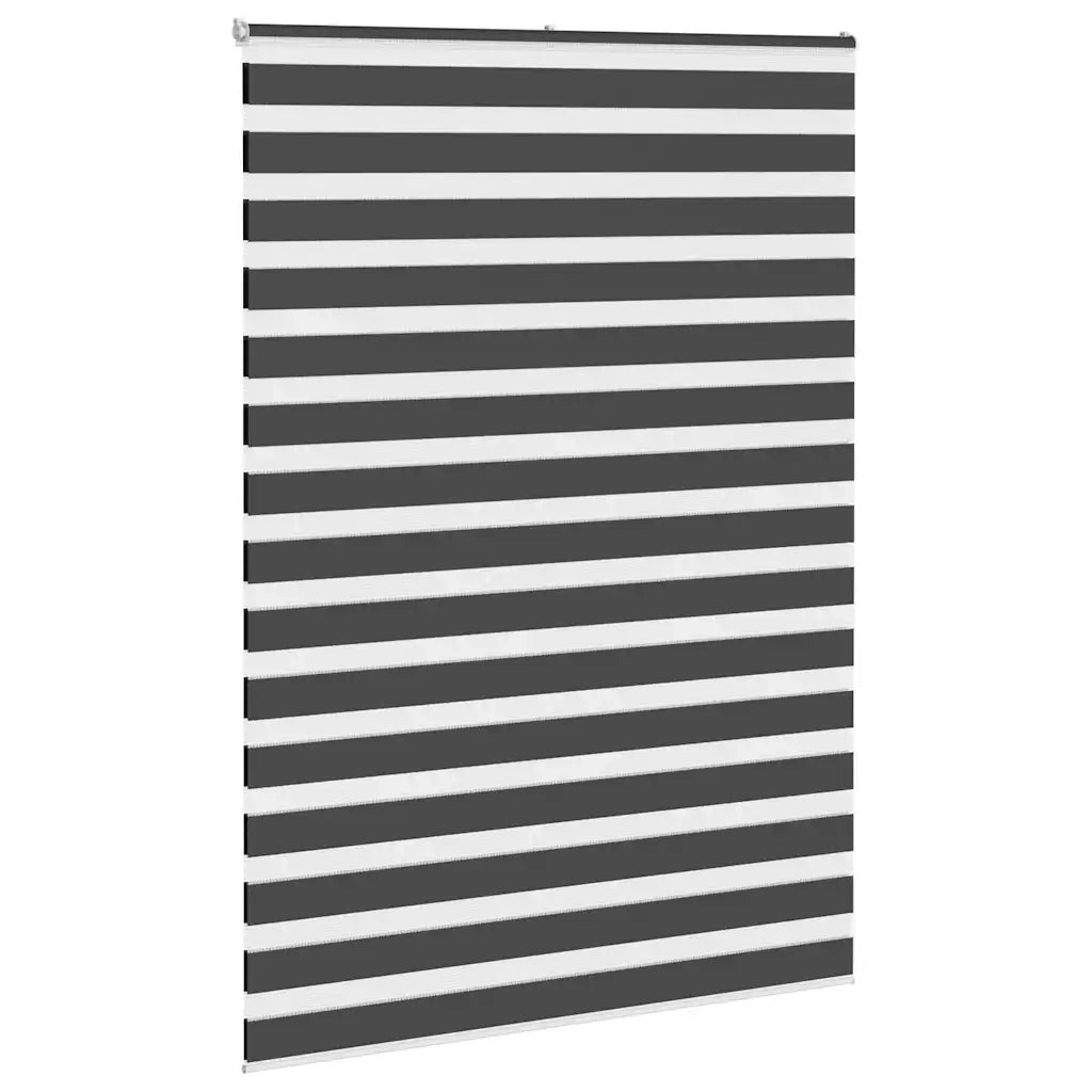 Tenda a Rullo Zebra Nero Larghezza Tessuto 155,9 cm Poliestere 4014273