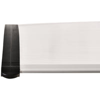 Pensilina Tettoia in Policarbonato 75x120 cm  Trasparente