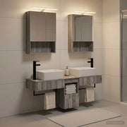 Set di Armadi da Bagno 5 pcs Sonoma grigio 50 x 14,5 x 70 cm 3406324