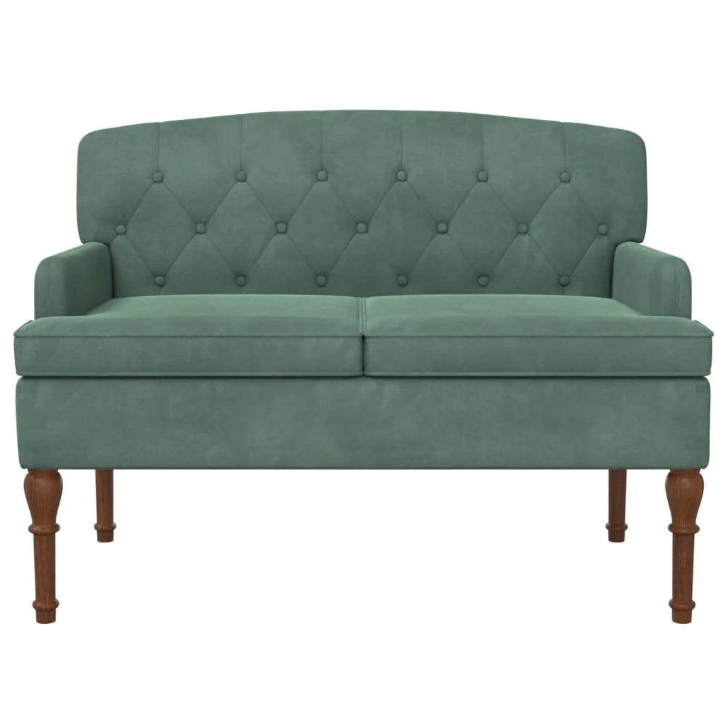 Loveseat con bottoni imbottiti Verde Mare 111 x 65 x 79 cm 42041854