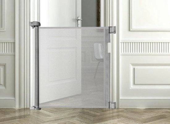 Uittrekbaar schermo 13-140 cm, schermo a rotelle, altezza 85 cm, schermo a chiusura
