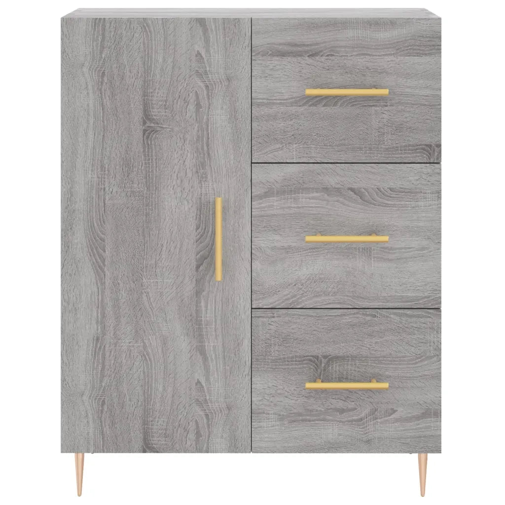 Credenza | Madia | Buffet da pranzo | Armadio da pranzo Grigio Sonoma 69,5x34x180 cm in Legno Multistrato