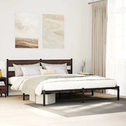 Giroletto senza Materasso con Testiera Rovere Marrone 183x213cm 4017156