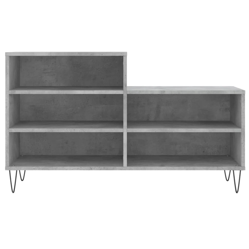 Scarpiera mobile contenitore per scarpe mobile per ingresso/corridoio/soggiorno 102 x 36 x 60 cm legno ingegnerizzato grigio 02_0021800