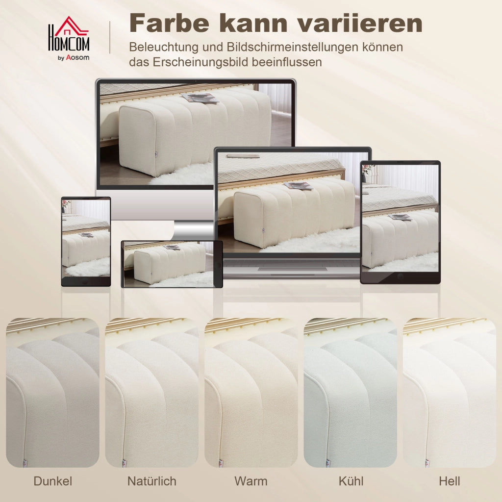 Divano letto ¨C Minimal ¨C crema, struttura in legno, 220 kg