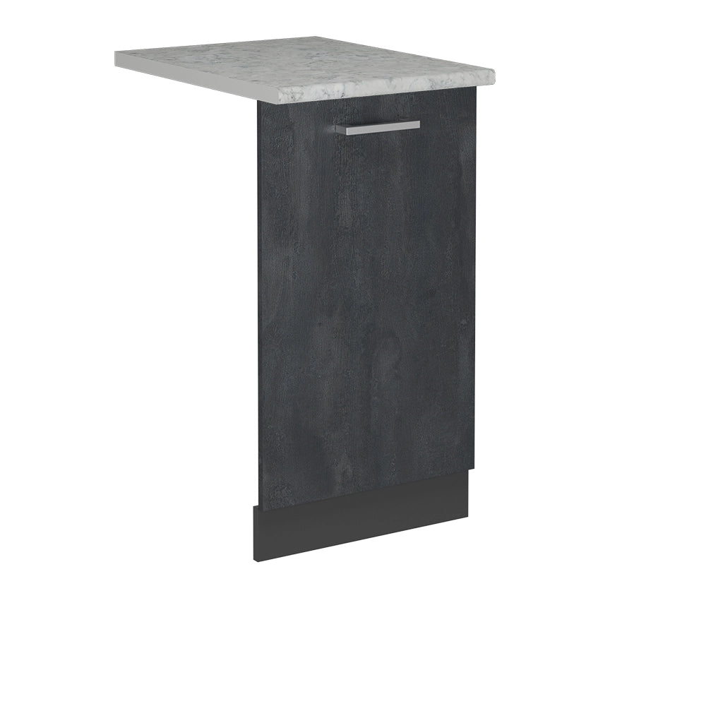 Vicco Pannello frontale della lavastoviglie Calcestruzzo nero 45 cm , PL Marmo