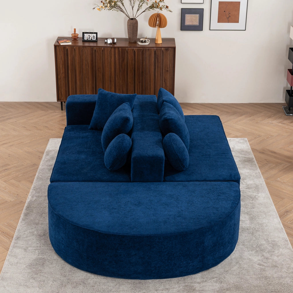 Divano modulare a nuvole - Zephmum- Tessuto chenille confortevole senza montaggio