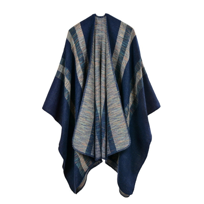 Sciarpa da donna in cashmere con ampi spacchi