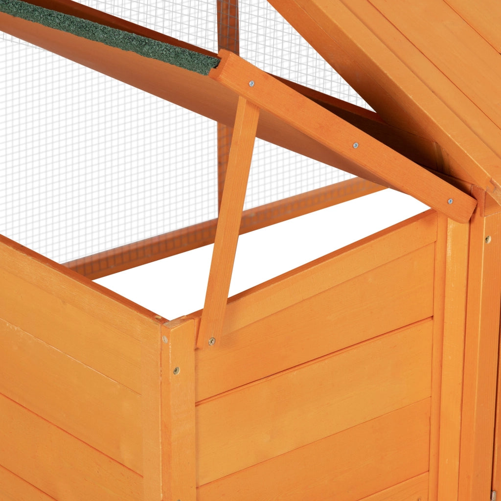 Polladio con nido per 4-8 galline ¨C zephmum ¨C arancione 240x112.5x76 cm