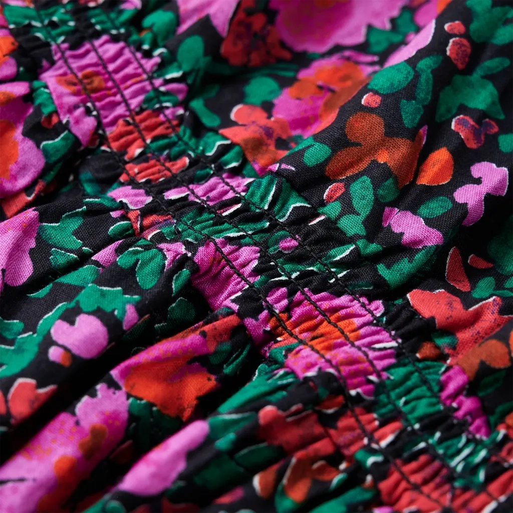 Abito da Bambina a Maniche Lunghe Fucsia 128 14477