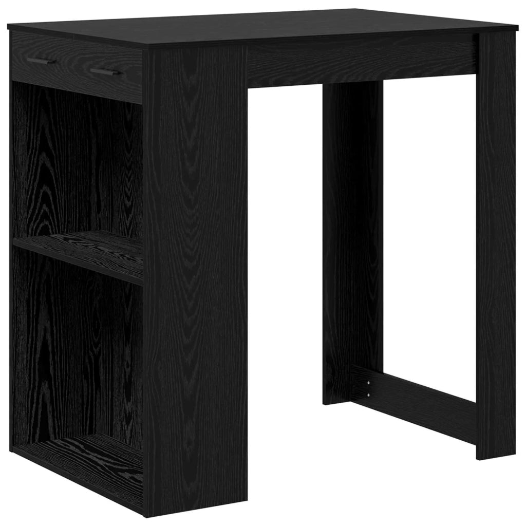 Tavolo da bar Rovere Nero 102 x 70 x 103,5 cm Legno multistrato