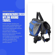 Sac da Cani con Fodera Rigida - Striscia Riflettente - Respirante - Nylon - Comodo - Adatto per Escursioni/Camping - Borsa per Cani