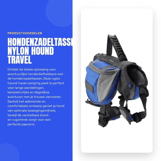 Sac da Cani con Fodera Rigida - Striscia Riflettente - Respirante - Nylon - Comodo - Adatto per Escursioni/Camping - Borsa per Cani