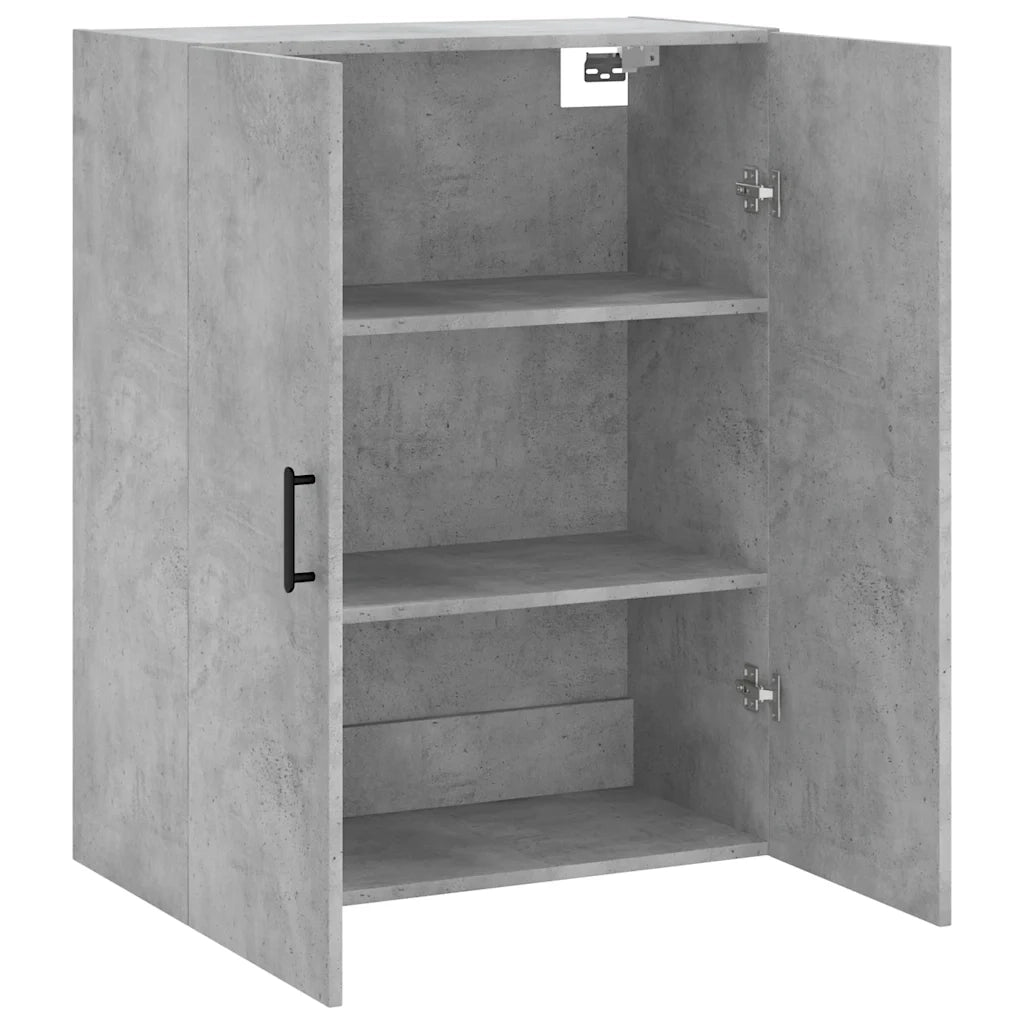 Armadietto a Muro | Mobile a Parete Grigio Cemento 69,5x34x90 cm