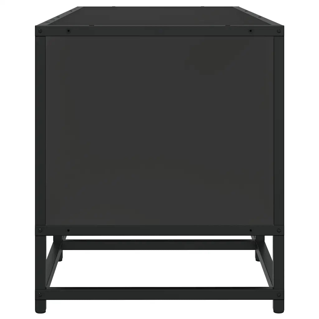 Mobile Porta TV Nero 120x35x41 cm in Truciolato e Metallo 848839