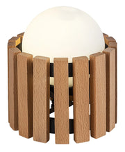 Lampada da tavolo scandinava Noxelle 1xG9 nero legno vetro