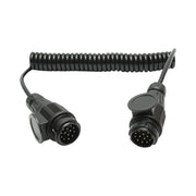 Cavo a spirale per rimorchio da 3,5 m con 2 spine maschio a 13 pin, 8 fili Breckner Germany