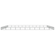 Box Cani 40 Pannelli Nero 100x50 cm Acciaio Verniciato Polvere 3115975