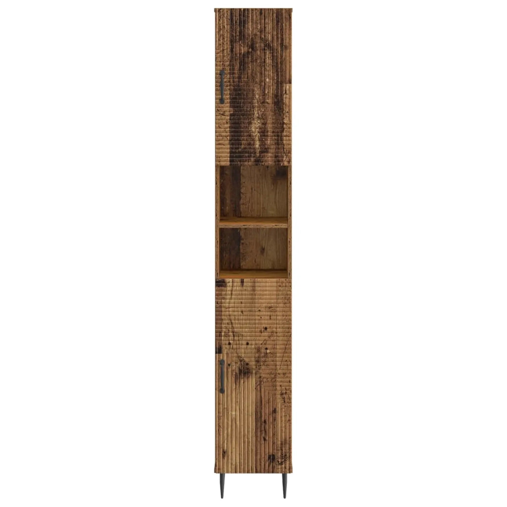 Armadio da Bagno con Ripiano Aperto HAARLEM Legno antico 896823