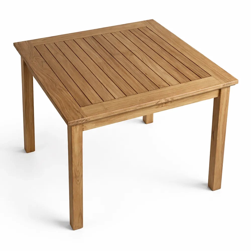 Tavolo Quadrato 80×80 cm da Giardino in Teak – Bistrot