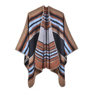 Sciarpa vintage, mantellina da viaggio, jacquard di cashmere, calda, sciarpa divisa