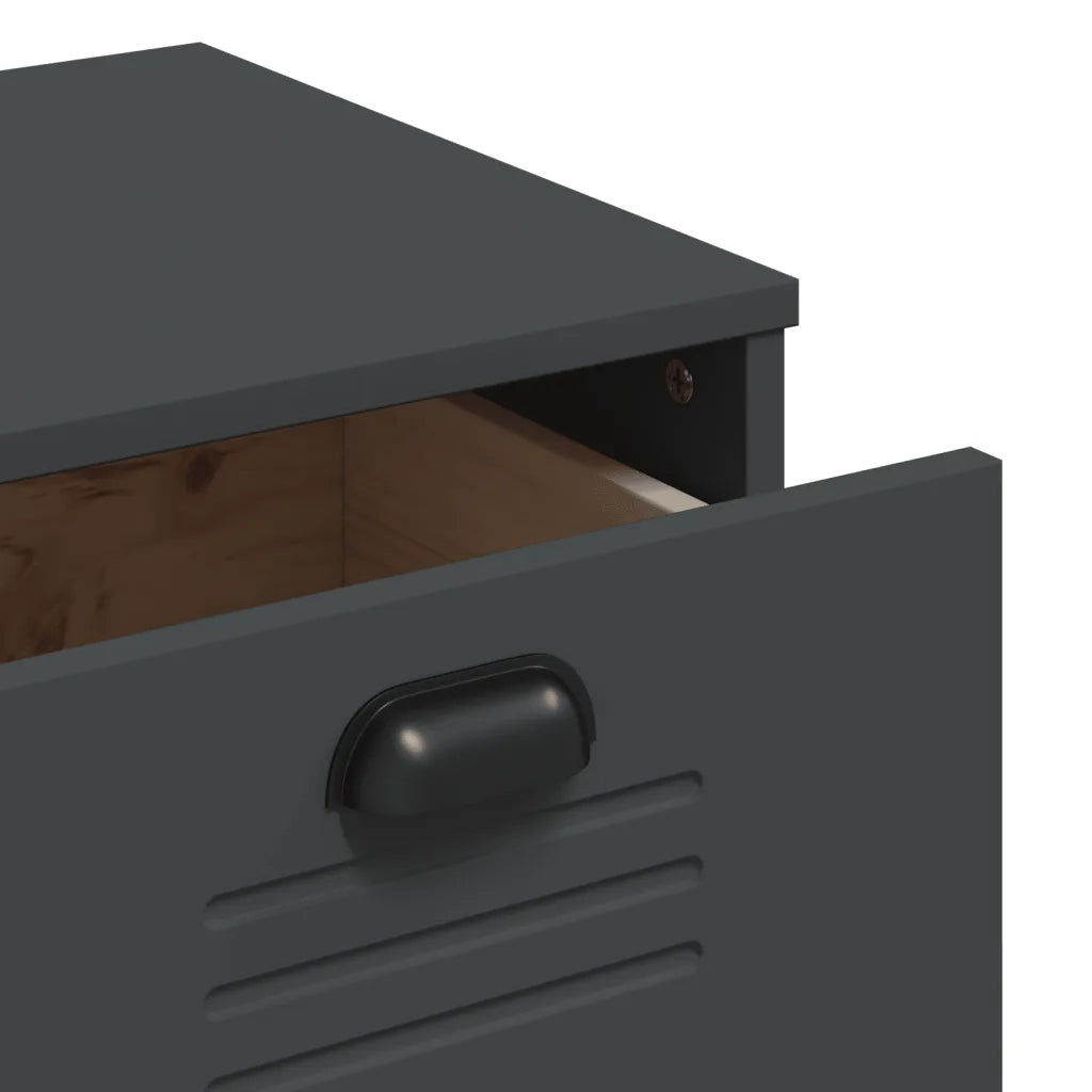 Credenza VIKEN Antracite 80x40x80 cm in Legno Multistrato 374937