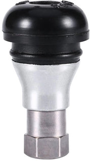 Valvola per pneumatici 11,5 mm - Gomma - Acciaio cromato - Adatto per pneumatici - Un pezzo - Stile elegante - Ventile per pneumatici