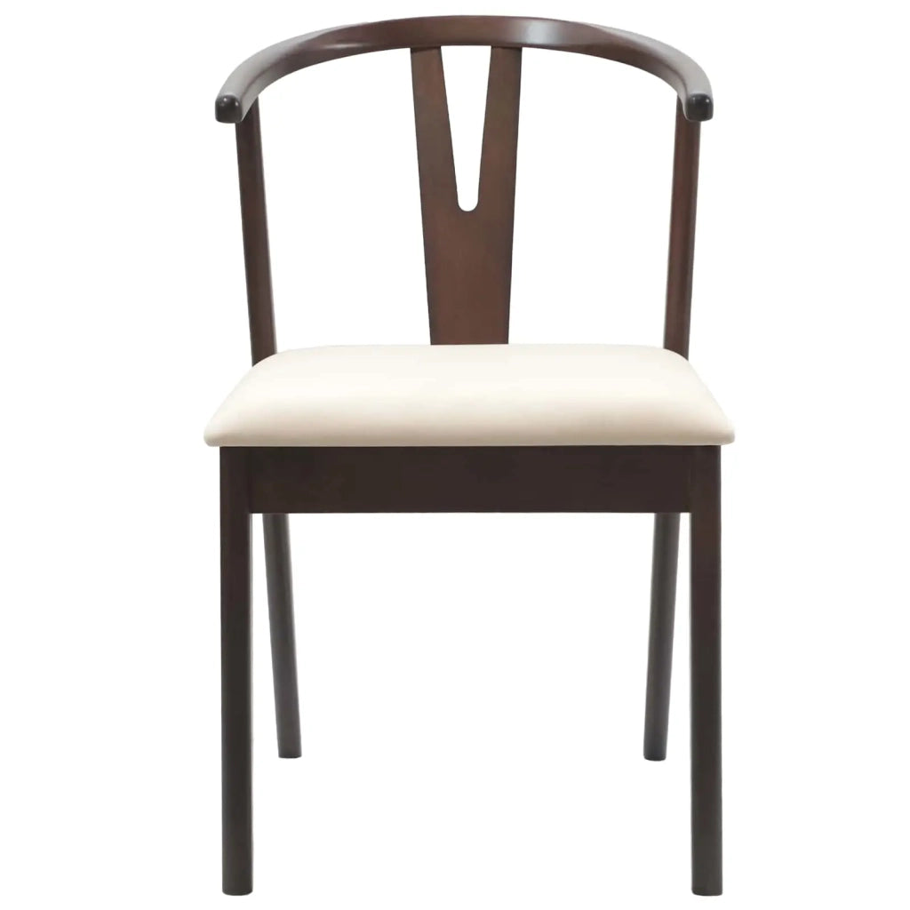 Sedia da pranzo 2 pcs Marrone chiaro e chiaro