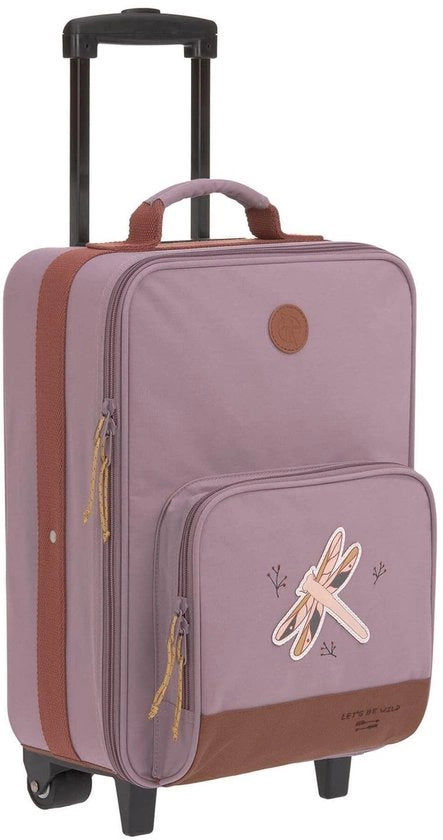 Carrello per bambini con cinghie per pacchi - Bagaglio per bambini - Impermeabile - Manubrio regolabile - Tasca per scarpe e asciugamani - Dimensioni 29,5x19,5x46 cm - Bagaglio per bambini