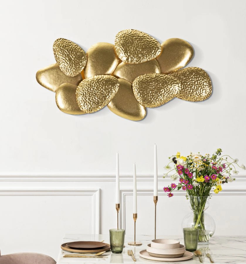 Lampada da Muro Shell 59,8x11x31 cm in Ferro Oro