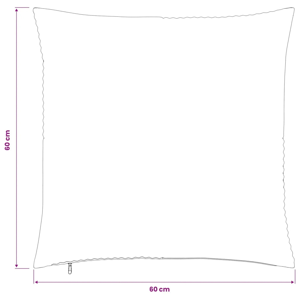 Federa 2 pcs ALMELO Verde 60 x 60 cm corduroy 915417