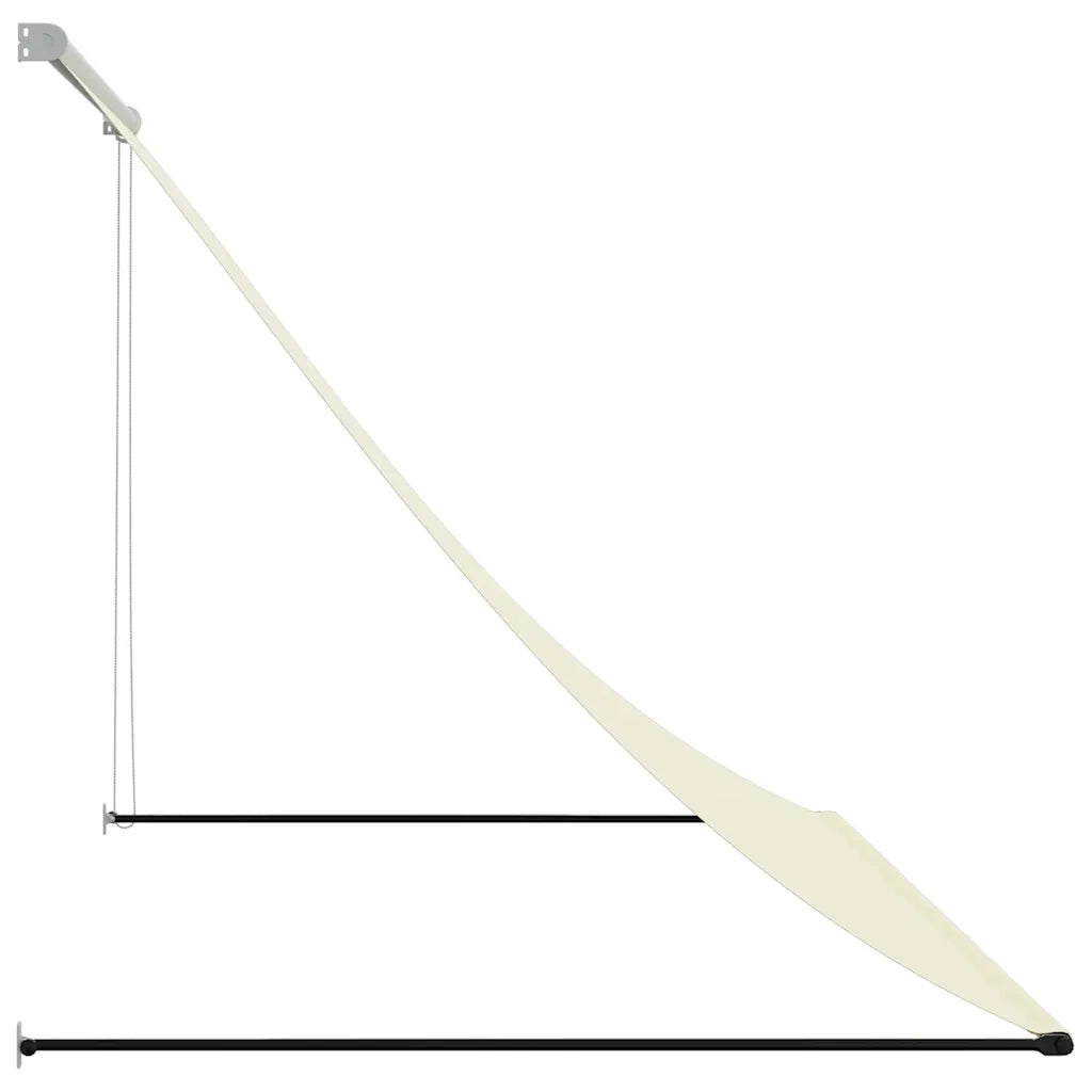 Tenda da Sole Retrattile Crema 250x150 cm in Tessuto e Acciaio 368760