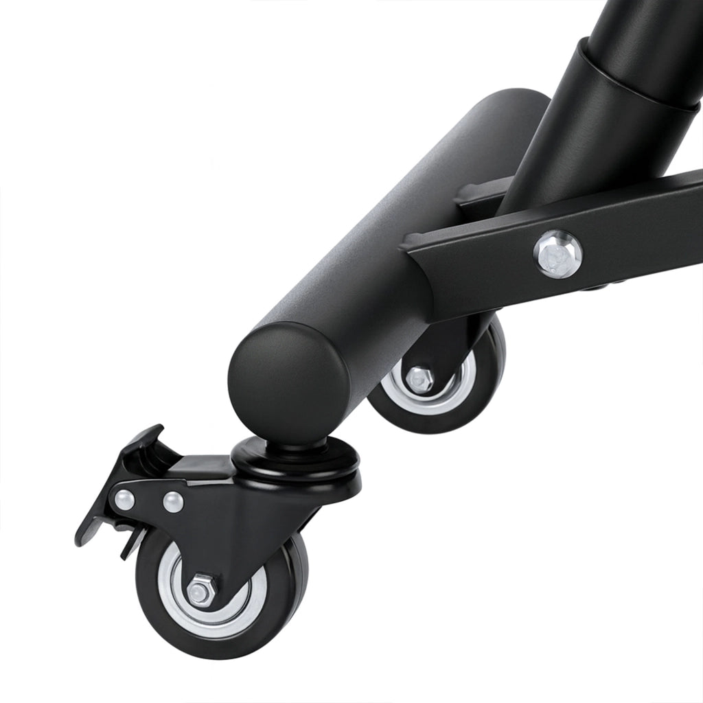 Neil - Sedia Sgabello Ergonomico Posturale Ortopedico con Schienale max 110 Kg Nero